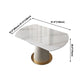 Glam Round Shape Dining Table Standard Sintered Stone Dining Table with Pedestal Base Clearhalo ' dining_table' 'Dining Tables & Seating' 'Dining Tables' 'furn' 'furn_dining_table' 'Furniture' 'furniture_dining_table' 'Kitchen & Dining Furniture' 'kitchen&dining_furn' 'kitchen' 'kitchen_dining_table' 1200x1200_81a5b9d6-1097-4f5b-8638-55e786f15cc6