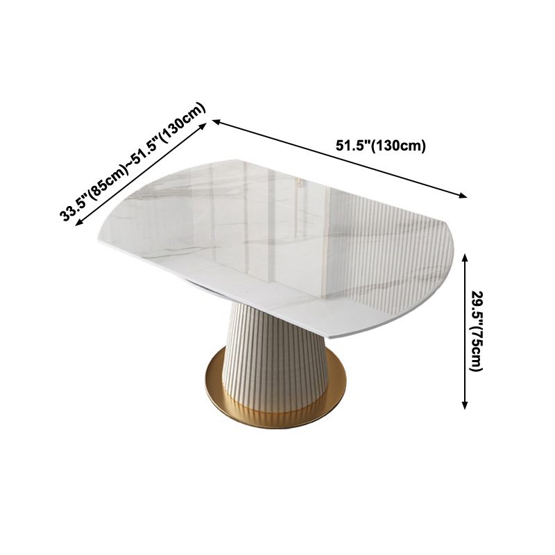 Glam Round Shape Dining Table Standard Sintered Stone Dining Table with Pedestal Base Clearhalo ' dining_table' 'Dining Tables & Seating' 'Dining Tables' 'furn' 'furn_dining_table' 'Furniture' 'furniture_dining_table' 'Kitchen & Dining Furniture' 'kitchen&dining_furn' 'kitchen' 'kitchen_dining_table' 1200x1200_81a5b9d6-1097-4f5b-8638-55e786f15cc6
