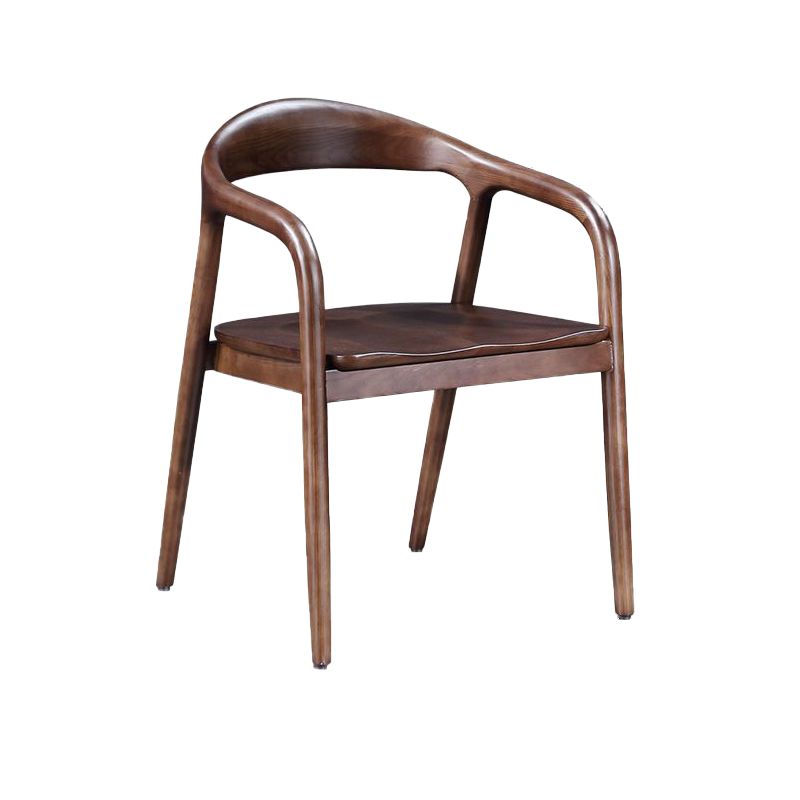 Eigentijdse keuken eetstoel stoel open rug rubberwood stoel