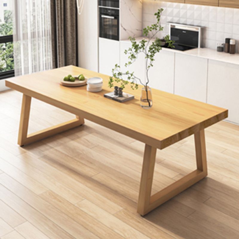 Modern Wood Rectangle Dining Table 1/4/5/7 Pieces Dining Set for Dining Room