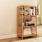 Contemporary Brown Bamboo Shelf Bookcase Open Bookcase for Study Room Clearhalo 'Bookcases' 'furn' 'furn_bookcases' 'Furniture' 'Office Furniture' 1200x1200_81aa0ecb-95a4-4220-8b57-c3ddbeb3f7dd
