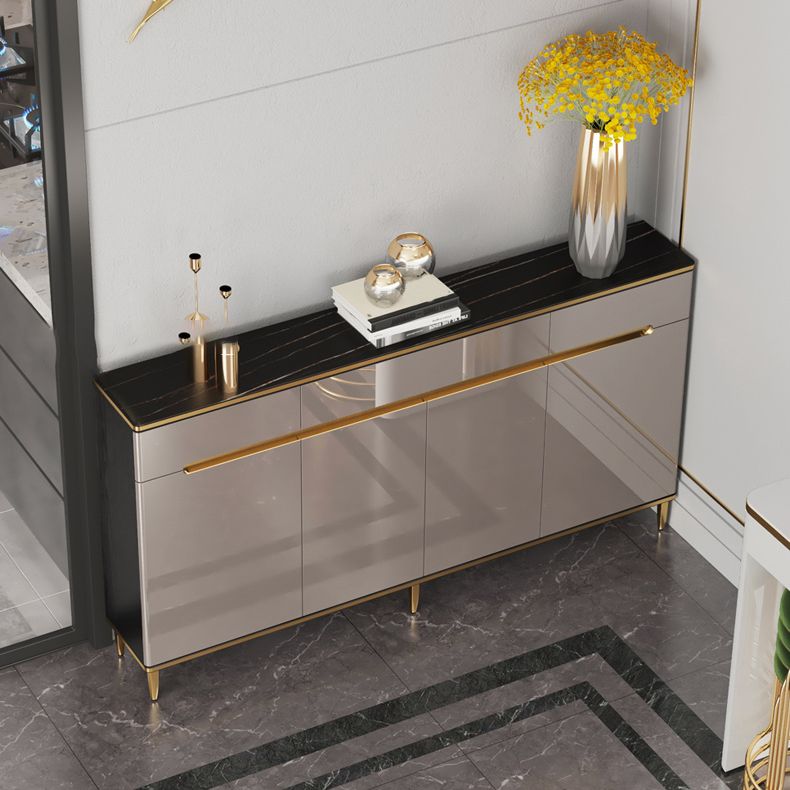 Wood Dining Room Sideboard Cabinet Glam Credenza with Drawers and Storage Clearhalo 'buffet_sideboard' 'Buffets & Sideboards' 'furn' 'furn_buffet_sideboard' 'Furniture' 'furniture_buffet_sideboard' 'Kitchen & Dining Furniture' 1200x1200_81aa4244-a9e9-47f5-b9ff-ac3b8ce52cd6