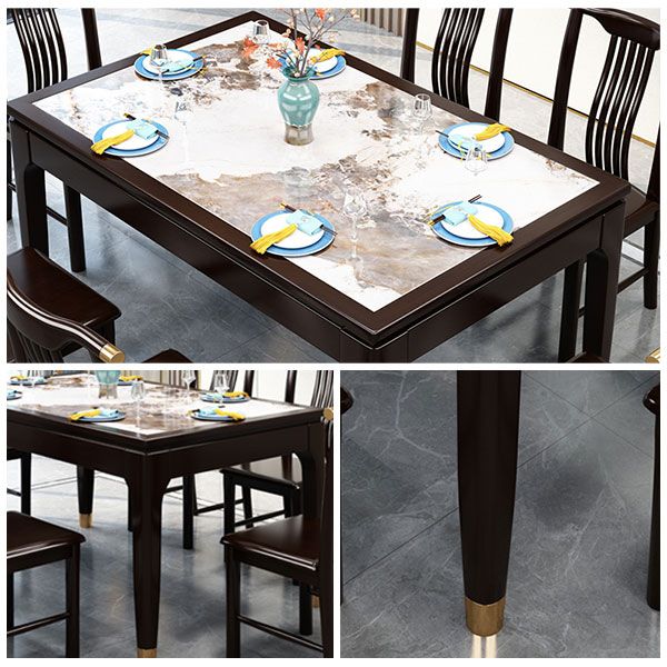 Rectangle Shape Dining Table Sintered Stone Table Mid-Century with 4 Legs Clearhalo ' dining_table' 'Dining Tables & Seating' 'Dining Tables' 'furn' 'furn_dining_table' 'Furniture' 'furniture_dining_table' 'Kitchen & Dining Furniture' 'kitchen&dining_furn' 'kitchen' 'kitchen_dining_table' 1200x1200_81aa8336-226f-4ebf-9845-bdade2e5e7f8