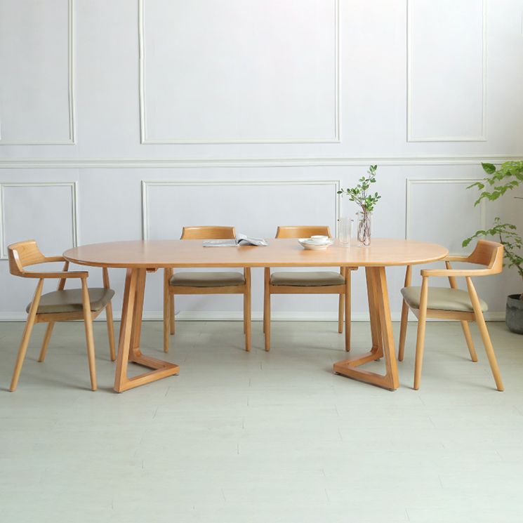 Modern Rectangle 1/2/5/7 Pieces Dining Set Solid Wood Dining Table with Chairs Clearhalo 'Dining Room Sets' 'Dining Tables & Seating' 'dining_room_set' 'furn' 'furn_dining_room_set' 'Furniture' 'furniture_dining_room_set' 'Kitchen & Dining Furniture' 'kitchen&dining_furn' 'kitchen' 1200x1200_81aafb20-a62a-4706-9704-6dbfd701a353