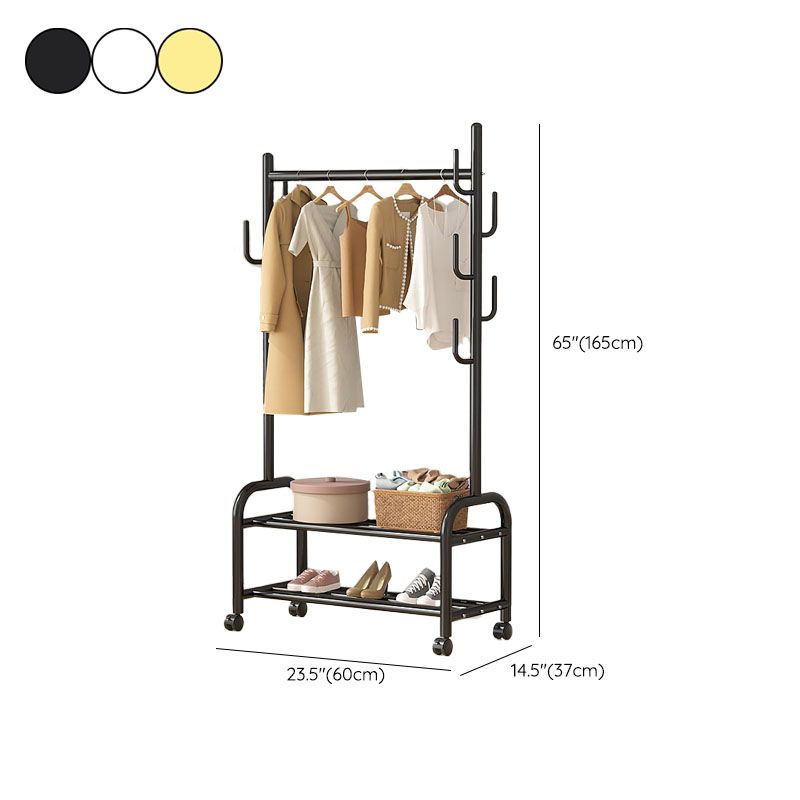 Modern Coat Rack Hanging Rail Storage Shelving and Hooks Coat Hanger Clearhalo 'Entry & Mudroom Furniture' 'furn' 'furn_hall_tree_coat_racks' 'Furniture' 'Hall Trees & Coat Racks' 'hall_tree_coat_racks' 1200x1200_81ab2690-202b-4ba3-97bb-a28937c8e1f4