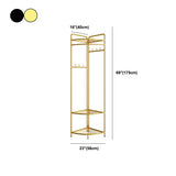 Industrial Hall Stand Metal Shelving Included Free Standing Entryway Kit Coat Hanger