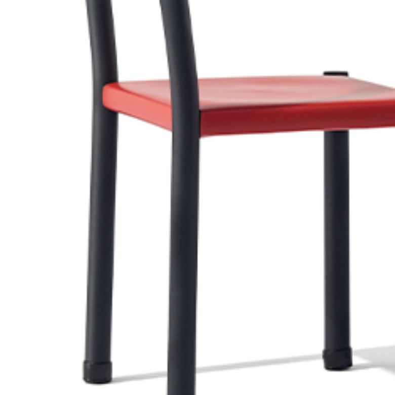 Modern Style Leather Side Chair Open Back Dining Chair for Home