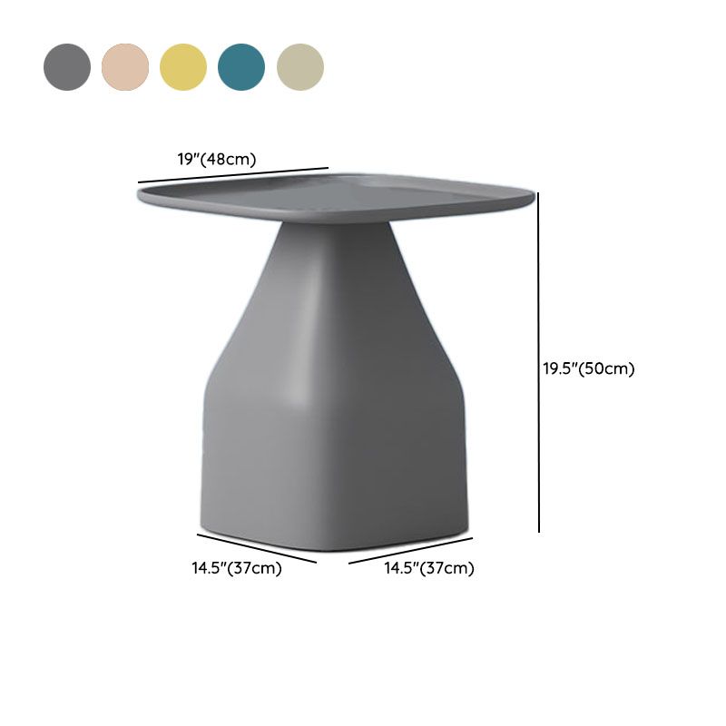 Tavolo laterale dell'accento quadrato piedistallo tavolo da snack laterale superiore