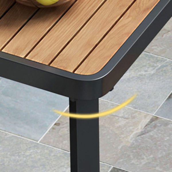 Industriële eettafel teruggewonnen hout 4 poten eettafel zonder stoel