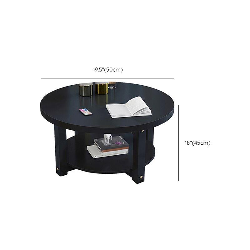 Wood Single Coffee Table No Distressing Coffee Table with Shelf Clearhalo 'Coffee & Accent Tables' 'Coffee Tables' 'coffee_tables' 'furn' 'furn_coffee_tables' 'Furniture' 'Living Room Furniture' 1200x1200_81b208f3-40e0-46eb-9007-1f2f2851e329