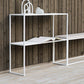 Contemporary Iron Console Table with Shelf and Sled Base,31 inch Clearhalo 'Console Tables' 'console_tables' 'Entry & Mudroom Furniture' 'furn' 'furn_console_tables' 'Furniture' 1200x1200_81b39ca8-ca14-43ec-835c-4b0ce0a3a441