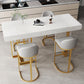 Scandinavian Bucket Counter & Bar Stool Faux Leather Bar Stool for Dining Room Clearhalo 'Bar Furniture' 'Bar Stools' 'bar_stools' 'furn' 'furn_bar_stools' 'Furniture' 'Kitchen & Dining Furniture' 1200x1200_81b64d39-17ec-4c47-88c5-425e85da0216