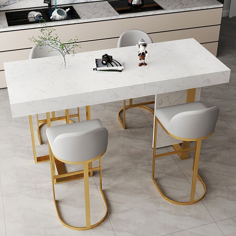 Scandinavian Bucket Counter & Bar Stool Faux Leather Bar Stool for Dining Room Clearhalo 'Bar Furniture' 'Bar Stools' 'bar_stools' 'furn' 'furn_bar_stools' 'Furniture' 'Kitchen & Dining Furniture' 1200x1200_81b64d39-17ec-4c47-88c5-425e85da0216