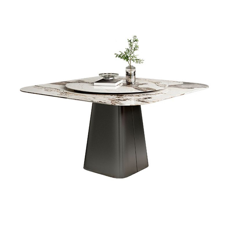Contemporary Sintered Stone Table Square Table Set 1/3/5 Pieces Dining Set Clearhalo 'Dining Room Sets' 'Dining Tables & Seating' 'dining_room_set' 'furn' 'furn_dining_room_set' 'Furniture' 'Kitchen & Dining Furniture' 1200x1200_81ba453c-4621-4277-b43e-5c861cdb4df2