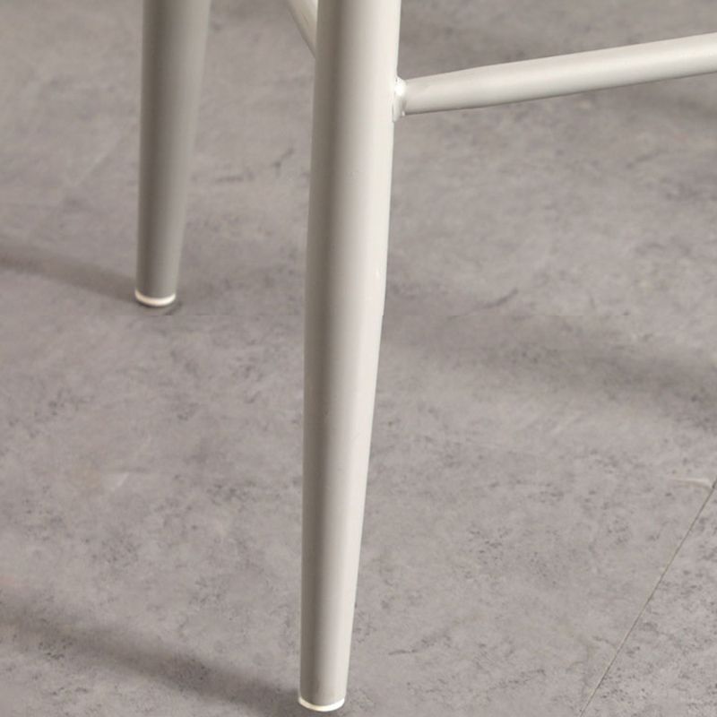 Nordic Armless Backrest Counter Stool Iron Cafe Bar Stool with Acrylic Seat Clearhalo 'Bar Furniture' 'Bar Stools' 'bar_stools' 'furn' 'furn_bar_stools' 'Furniture' 'furniture_bar_stools' 'Kitchen & Dining Furniture' 1200x1200_81bbc717-9552-4938-934c-655bb7dbd6c4