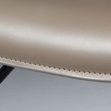 Binnen faux lederen eetkamerstoel metalen frame armstoel in grijs