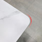 Modern Foldable Dining Table Rectangle Glass Tabletop with Metal Trestle Base