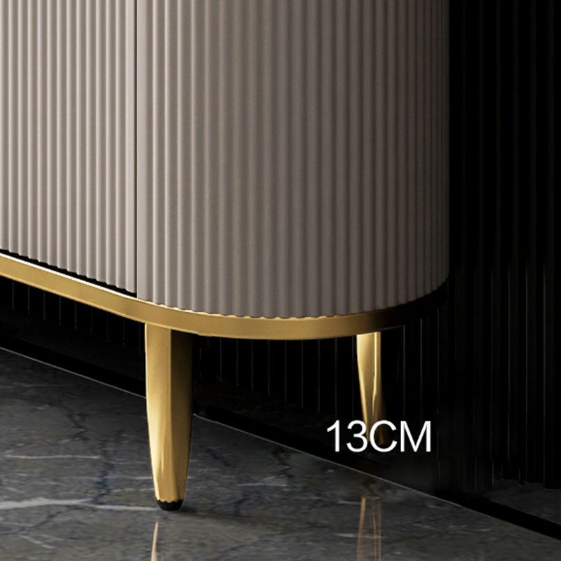 Server in pietra sinterizzato con top white glam con porta e cassetto