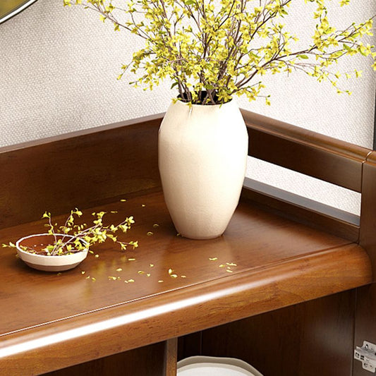 Server moderno di vetro a buffet sideboard con 1 cassetto, 17 "W x 36" H