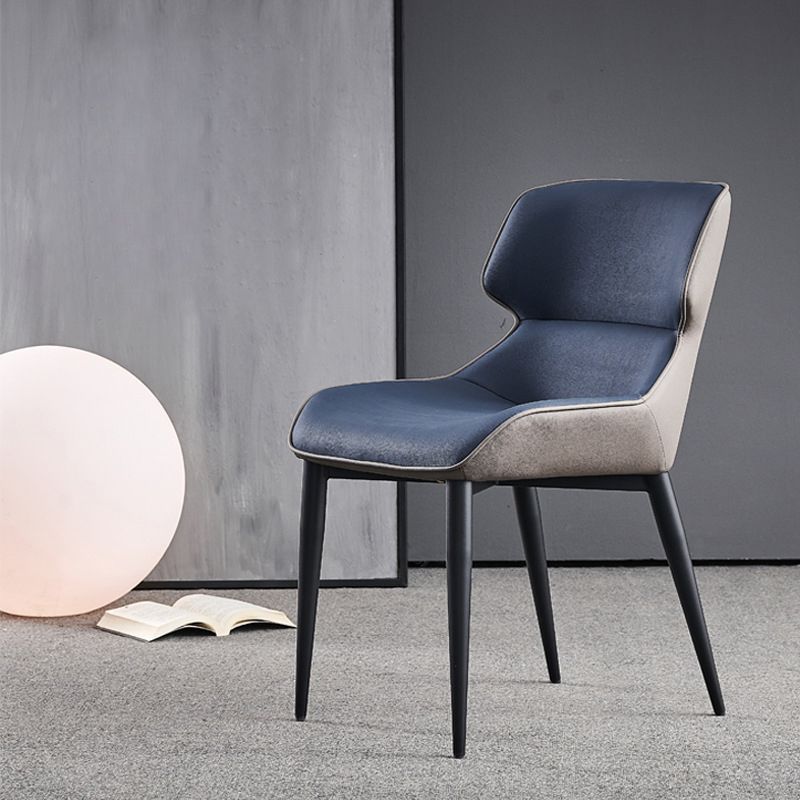 Modern Armless Dining Chairs Faux Leather Wingback Dining Side Chair Clearhalo 'Dining Chairs' 'Dining Tables & Seating' 'dining_chair' 'furn' 'furn_dining_chair' 'Furniture' 'Kitchen & Dining Furniture' 1200x1200_81c36ddc-b05b-4c70-beaf-15a93a3ae21b