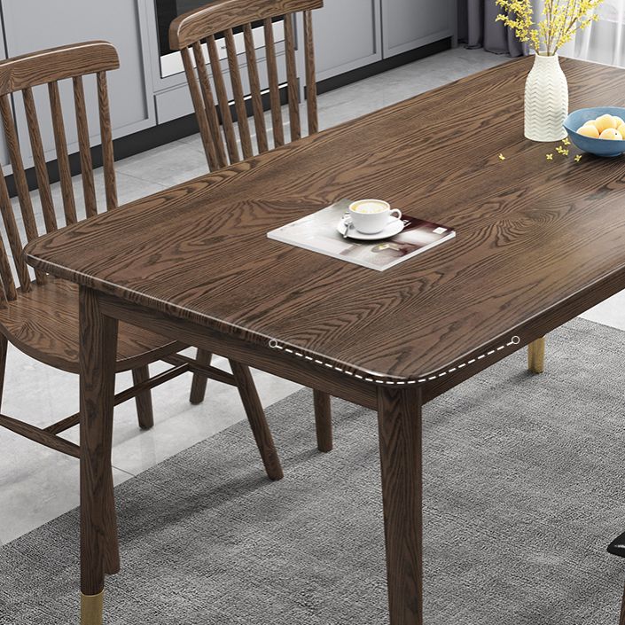 Traditional Solid Wood Dining Room Set with Rectangle Table Home Dining Table Furniture Clearhalo 'Dining Room Sets' 'Dining Tables & Seating' 'dining_room_set' 'furn' 'furn_dining_room_set' 'Furniture' 'furniture_dining_room_set' 'Kitchen & Dining Furniture' 'kitchen&dining_furn' 'kitchen' 1200x1200_81c62a31-4076-4546-a326-1c6311a3ed6d