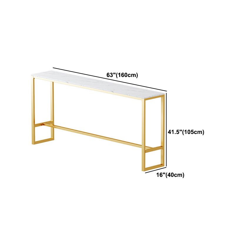 Glam Style 1/2/3 Pieces Bar Table Set Rectangle Bar Table with High Stools for Kitchen Clearhalo 'Bar Furniture' 'furn' 'furn_home_bar_bar_sets' 'Furniture' 'Home Bars & Bar Sets' 'home_bar_bar_sets' 'Kitchen & Dining Furniture' 1200x1200_81c779c4-7b12-4b6d-8624-db7e7aeb76a4