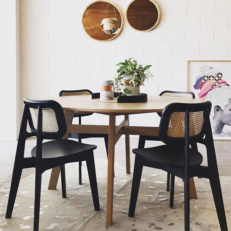 Contemporary Open Back Chair Solid Wood Dining Side Chair for Indoor Clearhalo 'Dining Chairs' 'Dining Tables & Seating' 'dining_chair' 'furn' 'furn_dining_chair' 'Furniture' 'furniture_dining_chair' 'Kitchen & Dining Furniture' 1200x1200_81c7c3a9-0533-4c59-a0da-f705b02e1160