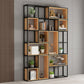 9.84"W Bookshelf Industrial Style Open Back Bookcase for Home and Office Clearhalo 'Bookcases' 'furn' 'furn_bookcases' 'Furniture' 'furniture_bookcases' 'kitchen' 'kitchen_bookcases' 'Living Room Furniture' 'Office Furniture' 1200x1200_81c89ec0-3396-4aea-a016-16de2a61dcc2