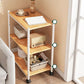 Modern Style Bookshelf Wooden Open Back Bookcase with Caster Wheels for Home Clearhalo 'Bookcases' 'furn' 'furn_bookcases' 'Furniture' 'Office Furniture' 1200x1200_81c9890e-23d4-47b4-b889-b495949bdb1d