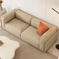 Contemporary Faux Leather Standard Sofa Tight Back Tuxedo Arm Sofa