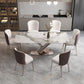 Modern Sintered Stone Top Dining Set Rectangle 1/4/5/6/7 Pieces Dining Room Table Set Clearhalo 'Dining Room Sets' 'Dining Tables & Seating' 'dining_room_set' 'furn' 'furn_dining_room_set' 'Furniture' 'furniture_dining_room_set' 'Kitchen & Dining Furniture' 1200x1200_81ccf342-c436-44b7-a960-d1ec08e6051d