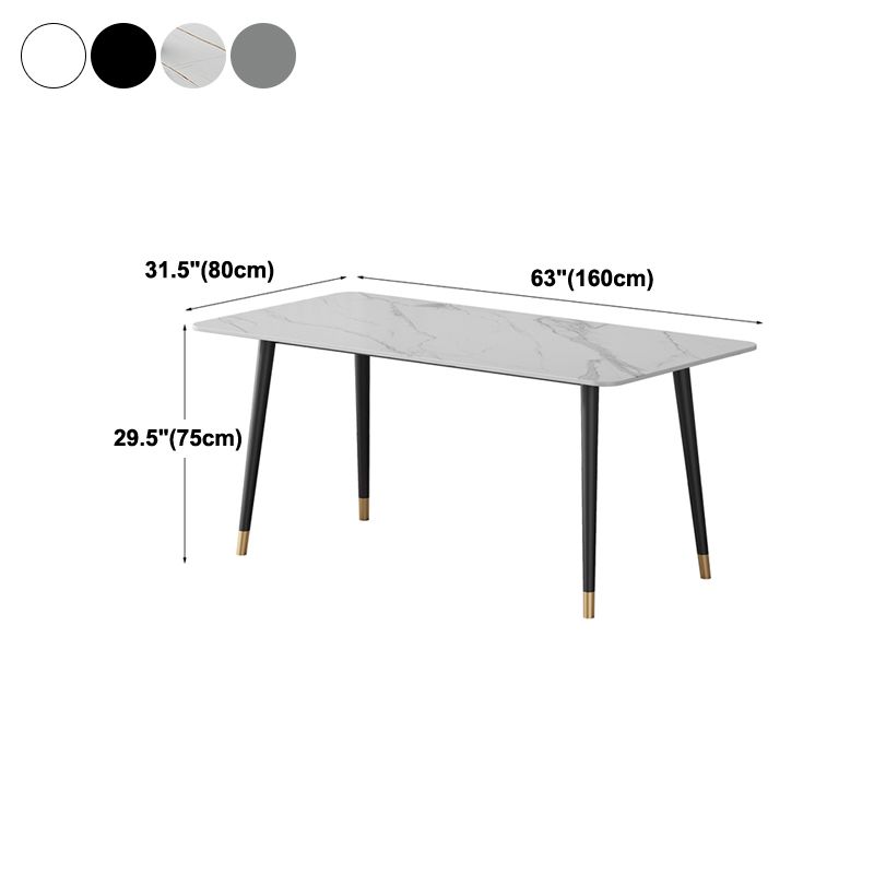 Contemporary Style Dining Site Table Stone Rectangle Furniture with 4 Legs Clearhalo ' dining_table' 'Dining Tables & Seating' 'Dining Tables' 'furn' 'furn_dining_table' 'Furniture' 'furniture_dining_table' 'Kitchen & Dining Furniture' 'kitchen&dining_furn' 'kitchen' 'kitchen_dining_table' 1200x1200_81cd43d0-705b-4330-b592-84140b5b28d8