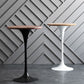 Industrial Metal Bar Table Round Top 41.3"H Pedestal Bistro Table for Cafe and Breakroom Clearhalo 'Bar Furniture' 'Bar Tables' 'bar_tables' 'Furniture' 'furniture_bar_tables' 'Kitchen & Dining Furniture' 'kitchen&dining_furn' 'kitchen' 1200x1200_81cfd3c4-ff88-47cb-9441-349f7ac69192