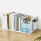Modern Standard Plastic Bookcase Closed Back Bookshelf for Desk