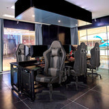 Sedia moderna sedia regolabile altezza sedile in pelle finta sedia da scrivania girevole con ruote