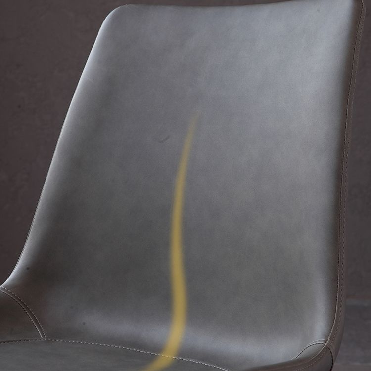 Contemporary Kitchen Dining Side Chair Leather Armless Dining Chairs Clearhalo 'Dining Chairs' 'Dining Tables & Seating' 'dining_chair' 'furn' 'furn_dining_chair' 'Furniture' 'furniture_dining_chair' 'Kitchen & Dining Furniture' 1200x1200_81d0f581-253c-4d1e-b734-4601179efc38