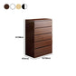 Modern Storage Chest Vertical Wooden Bedroom Storage Chest Dresser with Drawers
