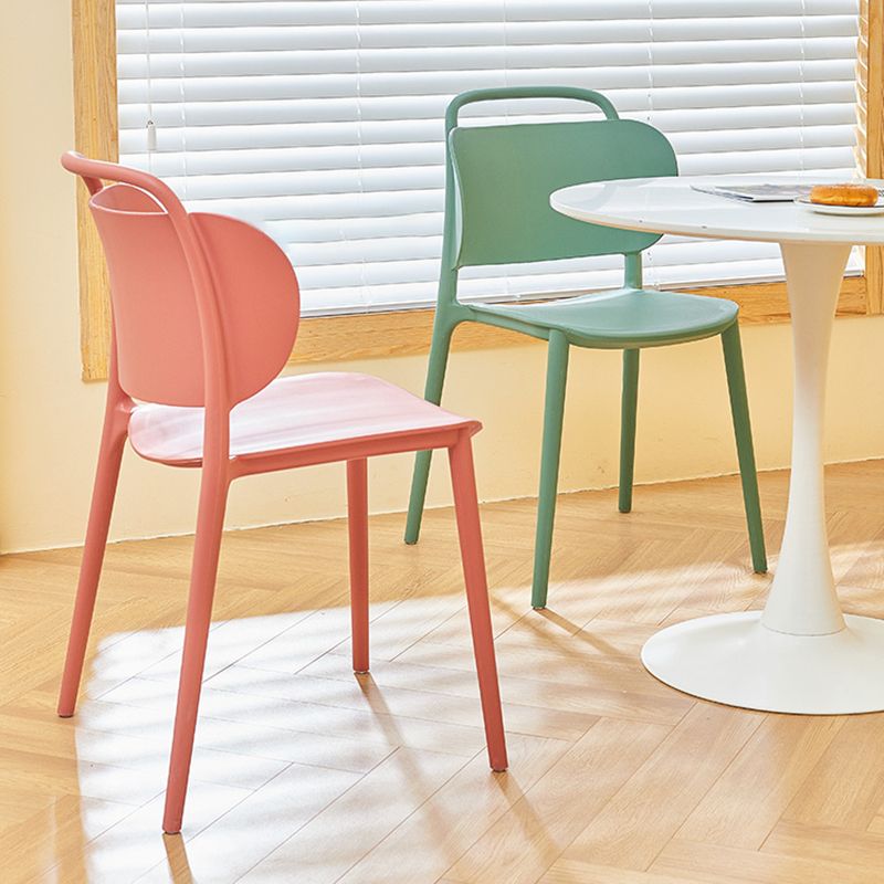 Contemporary Style Plastic Dining Chair Dining Armless Side Chair for Kitchen Clearhalo ' kitchen&dining_furn' 'Dining Chairs' 'Dining Tables & Seating' 'dining_chair' 'furn' 'furn_dining_chair' 'Furniture' 'furniture_dining_chair' 'Kitchen & Dining Furniture' 'kitchen' 1200x1200_81d23542-2ef0-46ef-8f9b-b971d2e2b971