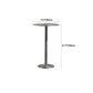Table de salle à manger ronde en acier inoxydable, table de bar sur pied extérieur-intérieur