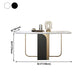 Modern Style Rectangle Dining Table Drop-Leaf 62" Table with Metal Base for Home Use Clearhalo ' dining_table' 'Dining Tables & Seating' 'Dining Tables' 'furn' 'furn_dining_table' 'Furniture' 'furniture_dining_table' 'Kitchen & Dining Furniture' 'kitchen&dining_furn' 'kitchen' 'kitchen_dining_table' 1200x1200_81d2d185-f5ff-4c00-8b92-a3a738f64cee