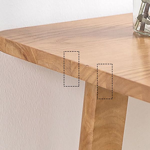 Rectangle Solid Wood Counter Height Table Modern Trestle Base in Brown and Natural Clearhalo 'Bar Furniture' 'Bar Tables' 'bar_tables' 'furn' 'furn_bar_tables' 'Furniture' 'Kitchen & Dining Furniture' 1200x1200_81d43e9e-ff2e-48c6-87f9-7705b8421419