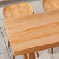 Rectangular Bar Pub Table Set 1/2/5/6/11 Pcs Solid Wood Bar Table and Bar Stools Clearhalo 'Bar Furniture' 'furn' 'furn_home_bar_bar_sets' 'Furniture' 'Home Bars & Bar Sets' 'home_bar_bar_sets' 'Kitchen & Dining Furniture' 1200x1200_81d46301-6f61-4fb9-ba95-cc3b80f4ec12