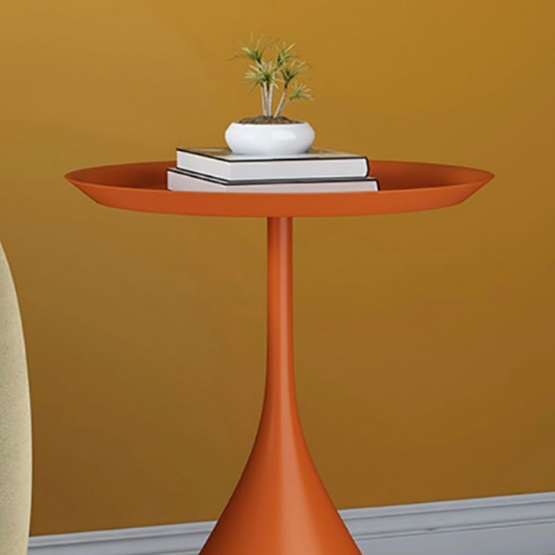 Tavolo laterale della metà del secolo Metal Piedistale Top Living Room Table