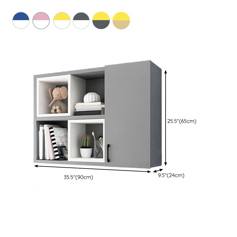 Modern Floating Bookshelf Wooden Wall Mounted Bookcase Shelves Included for Home Clearhalo 'Bookcases' 'furn' 'furn_bookcases' 'Furniture' 'Office Furniture' 1200x1200_81d64160-eecb-457e-b1bd-e5250cf9f00e