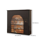 Tavolino da sala da pranzo a buffet in stile glam con mobile per cucina