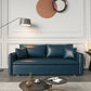 Modern Pillow Back Sleeper Sofa Blue Futon Sleeper Sofa Bed with Storage