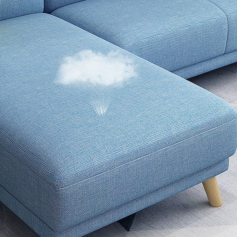 L-Shape Linen Blend Square Arm Sectional Wear-Resistant Slipcovered Sofa and Chaise Clearhalo 'furn' 'furn_sectionals' 'Furniture' 'furniture_sectionals' 'Living Room Furniture' 'Sectionals' 1200x1200_81d85fdf-179b-47b5-952b-ea2cb62d4695