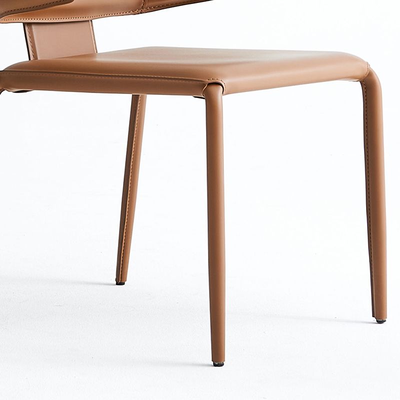 Mid-Century Modern Armless Side Chair Basic Four Leg Side Chair Clearhalo 'Accent Chairs' 'accent_chairs' 'Chairs & Seating' 'furn' 'furn_accent_chairs' 'Furniture' 'Living Room Furniture' 1200x1200_81d8f0b7-c8ee-48c8-a015-44a417f6c2db