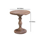 Brown Round Dining Table Modern Pine Solid Wood Pedestal Table