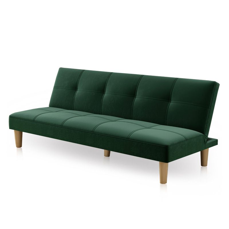 Modern 2/3 Seater Armless Sofa Convertible Biscuit Back Velvet Sofa Clearhalo 'furn' 'furn_sofas' 'Furniture' 'furniture_sofas' 'kitchen' 'kitchen_sofas' 'Living Room Furniture' 'Sofa' 'sofas' 1200x1200_81d9ee57-b3fd-4fc9-a7a8-34c4042d721f